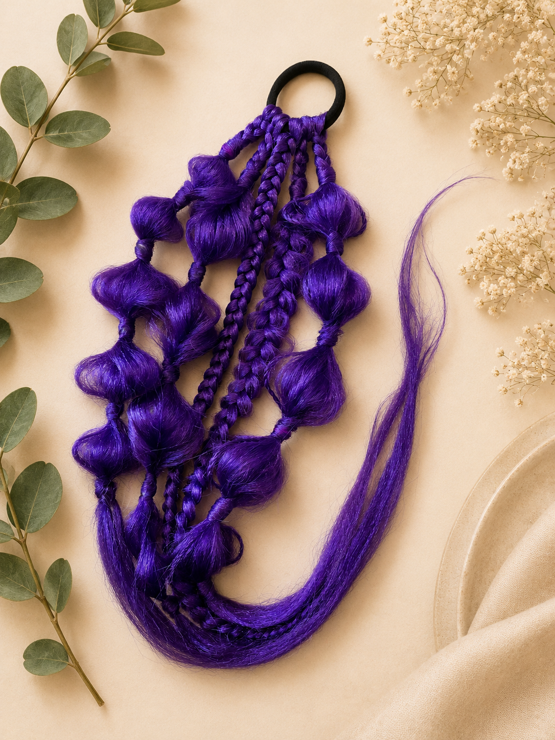Festival, and party colorful braid